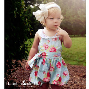 iBambini Vintage Rose size 4/5 Romper- adorable!!!